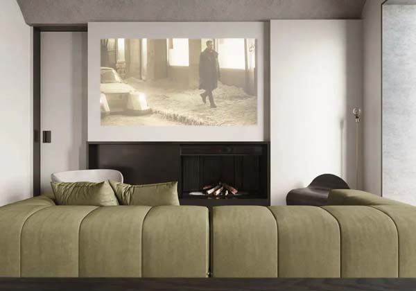 影院式电视背景墙实景效果图（2）