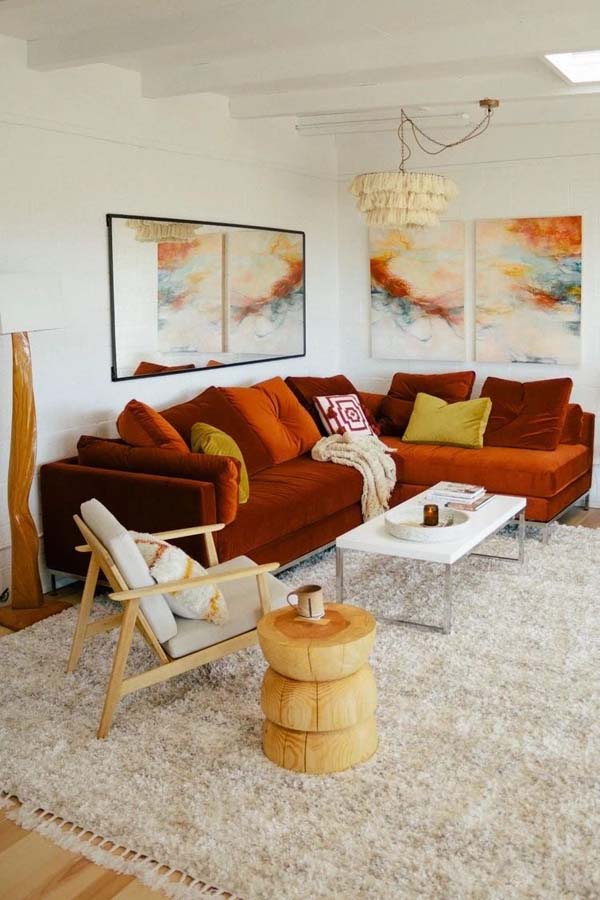 多色彩客厅沙发搭配效果图4